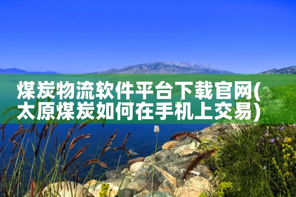 煤炭物流软件平台下载官网