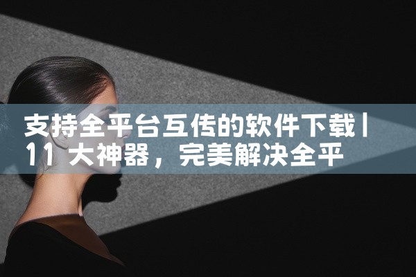 支持全平台互传的软件下载