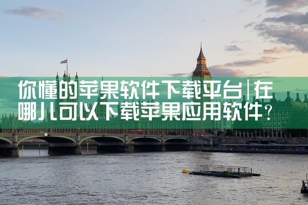 你懂的苹果软件下载平台